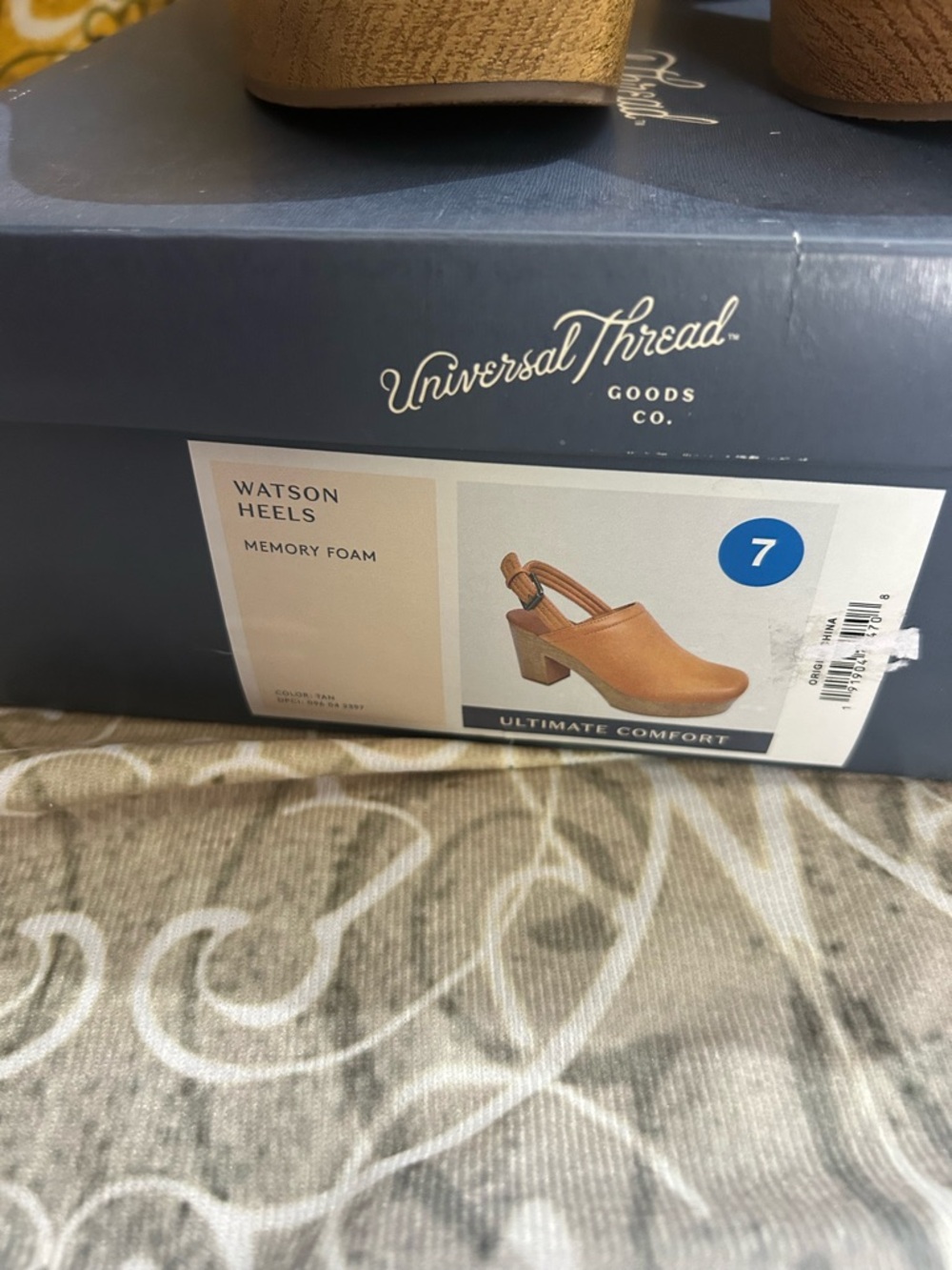 Universal Thread Cognac Tan Platform Slingback Clogs - Picture 5 of 5